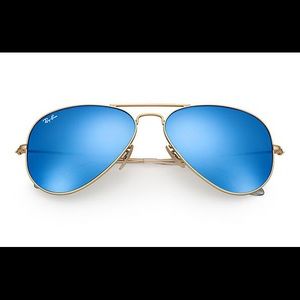 Authentic Ray-Ban Mirrored Aviators